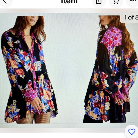 EUC Free People Brunch a Bunch tunic top size XL - Picture 2 of 11